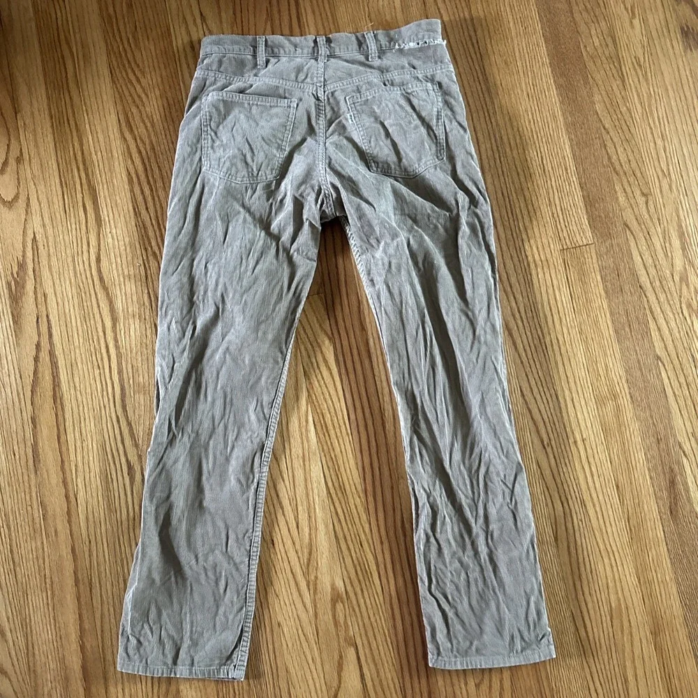 Vintage 70's Levi's Corduroy Pants Men's 34x32 White‎ Tab Light Brown Talon 42